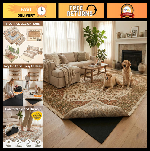 Extra large non slip rug - non-slip,