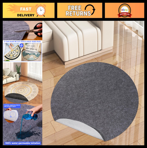 Non slip round - non-slip, rug